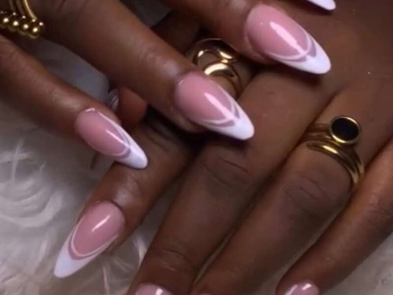Trendy French tips nail Ideas for modern women