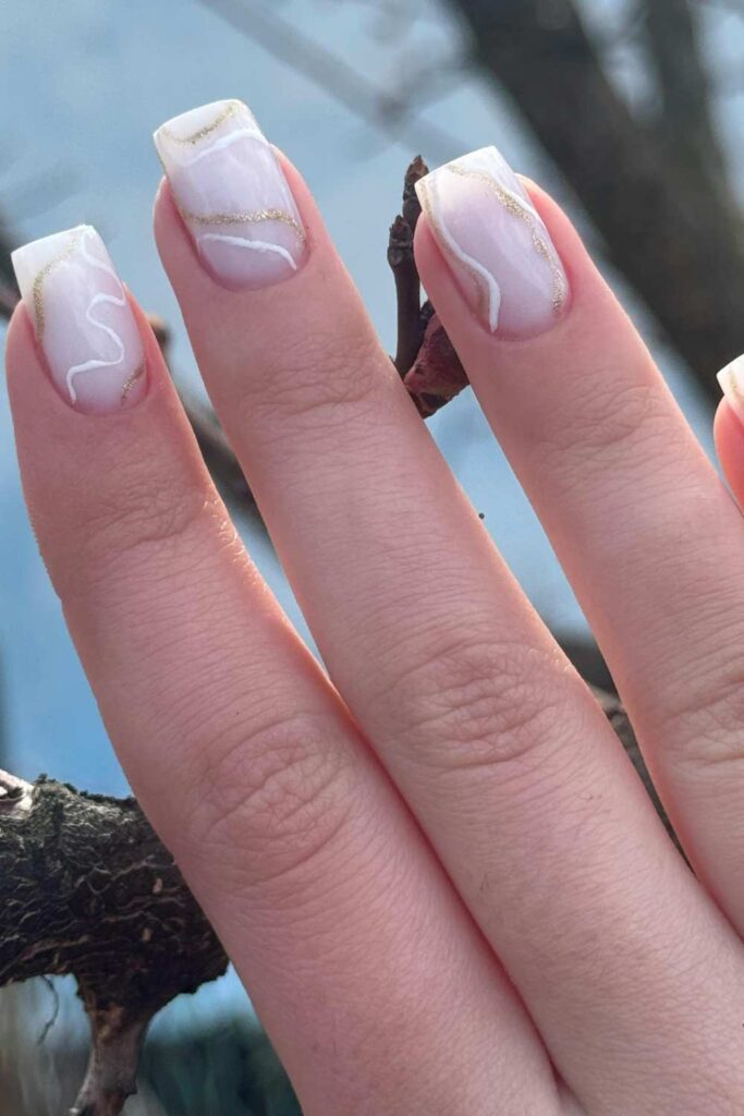 A clean and short nail design that looks great.