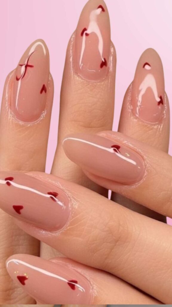 simple and bold nails design.