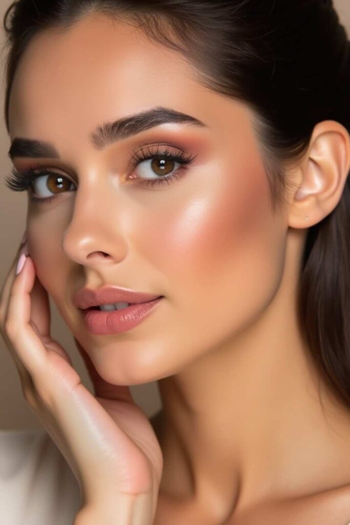 A lady with a light and fresh makeover