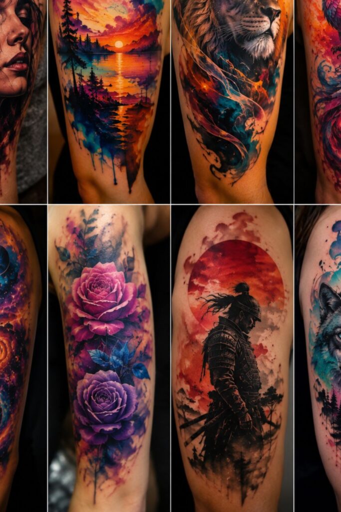 Pictures of color tattoo blending style
