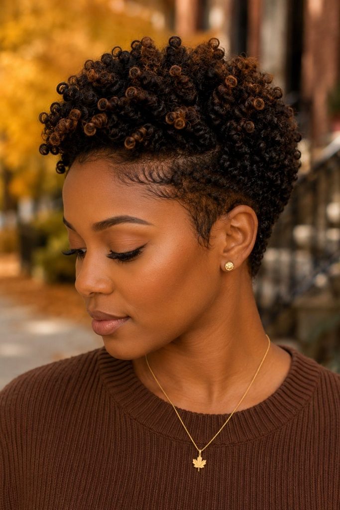 A picture of short hairstyle