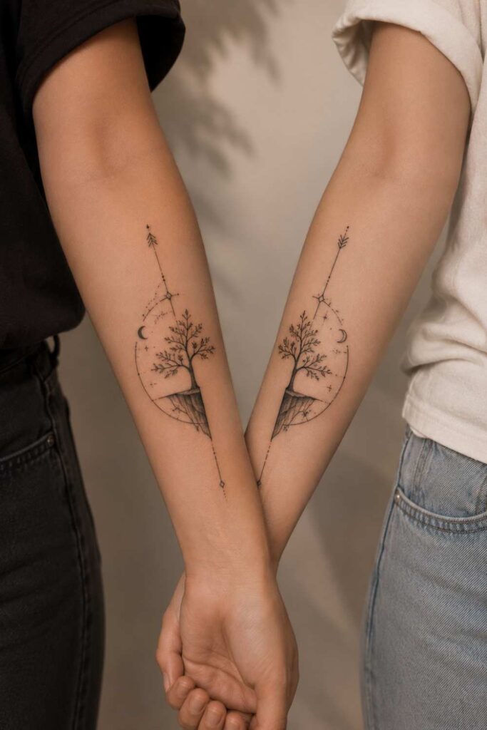 A best friend tattoo a tree like tattoo