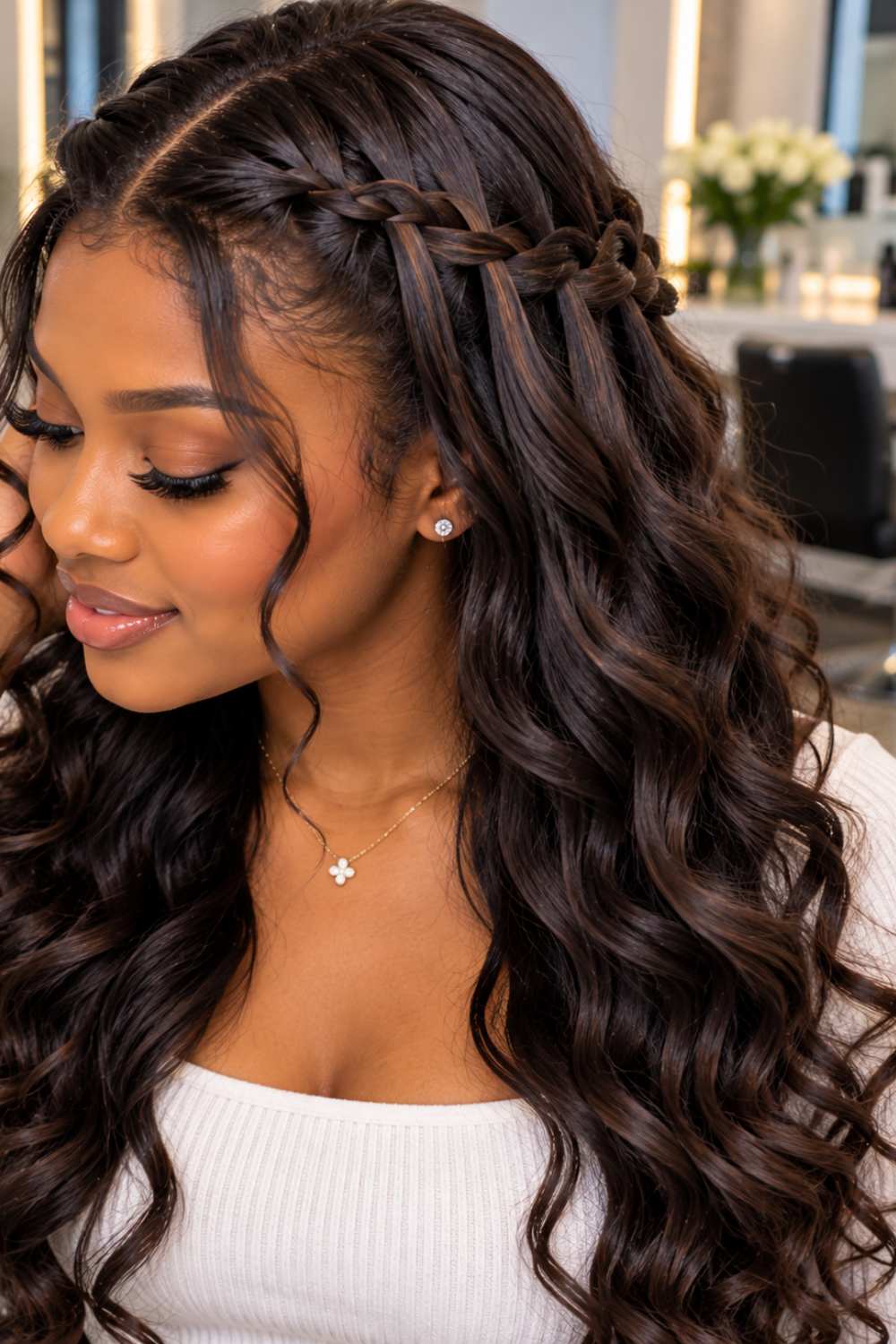 How to Create a Waterfall braid hairstyle